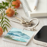 Modern Watercolor Nature Let's The Adventure Begin Keychain<br><div class="desc">Modern Watercolor Nature Let's The Adventure Begin</div>