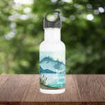 Modern Watercolor Nature Let's The Adventure Begin Stainless Steel Water Bottle<br><div class="desc">Modern Watercolor Nature Let's The Adventure Begin</div>