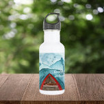 Modern Watercolor Nature See The World Quote Stainless Steel Water Bottle<br><div class="desc">Modern Watercolor Nature See The World Quote</div>