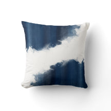Modern Watercolor Navy Blue Pattern