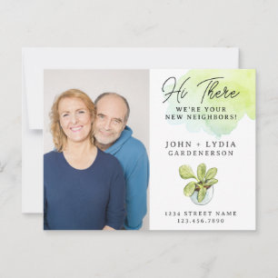 Modern Watercolor New Neighbor Postcard