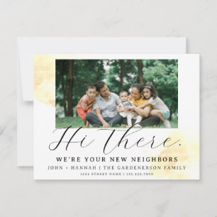 Modern Watercolor New Neighbor Postcard