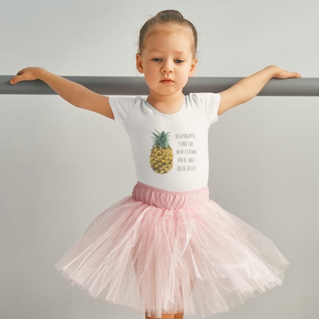 Modern Watercolor Pineapple & Positive Funny Quote Toddler T-shirt (Creator Uploaded)