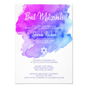 bar bat mitzvah invitations zazzle