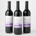 Modern Watercolor | Purple Cheers Wedding