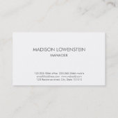 Modern Watercolor Purple Whimsical Business Card (Back)