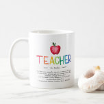 Modern Watercolor Rainbow Teacher Thank You Coffee Mug Modern Watercolor Rainbow Teacher Thank You Coffee Mug