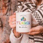 Modern Watercolor Rainbow Teacher Thank You   Coffee Mug<br><div class="desc">You're my hero, teacher. Perfect present for your favorite grade school teacher for Christmas, Back to School, Year End or Teacher Appreciation Day. Personalize with your own definition to create a unique, fun and thoughtful gift. Tell your child's teacher how much he or she has meant to both you and...</div>