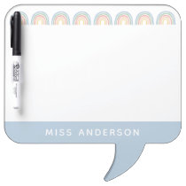 Modern watercolor rainbow teacher thank you gift n dry erase board