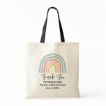 Modern watercolor rainbow teacher thank you gift t tote bag Modern watercolor rainbow teacher thank you gift t tote bag