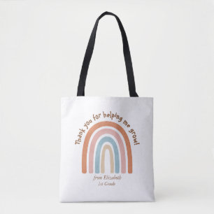 Modern Watercolor Rainbow Teacher Thank you - Tote Bag