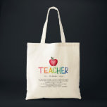 Modern Watercolor Rainbow Teacher Thank You Tote Bag<br><div class="desc">You're my hero, teacher. Perfect present for your favorite grade school teacher for Christmas, Back to School, Year End or Teacher Appreciation Day. Personalize with your own definition to create a unique, fun and thoughtful gift. Tell your child's teacher how much he or she has meant to both you and...</div>