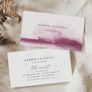 Modern Watercolor | Red Business Card at Zazzle