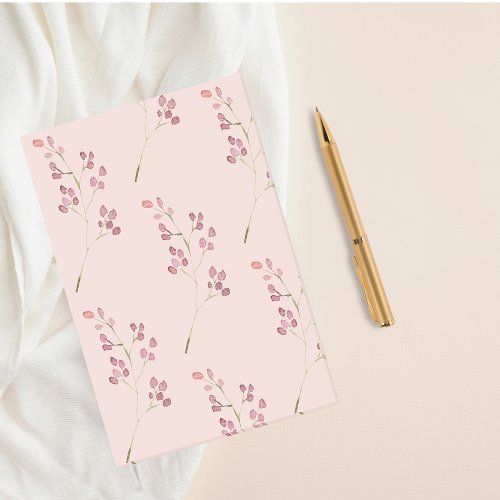 Modern Watercolor Red Flower Pattern Post_it Notes