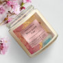 Modern Watercolor Rose Gold Luxury Candle Label