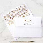 Modern Watercolor Seashells Envelope<br><div class="desc">A nautical watercolor theme creates a gorgeous background for this coordinating envelope. Beautiful hand painted seashells paired with sleek,  minimal fonts. Customize your details and let this beautiful design do all the talking.</div>