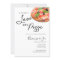 Modern Watercolor Simple Love and Pizza Invitation