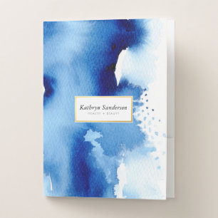 MODERN WATERCOLOR SPLASH modern professional logo Pocket Folder