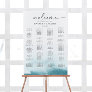 Modern Watercolor Teal Alphabetical Seating Chart Foam Board