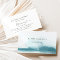 Modern Watercolor | Teal Business Card