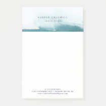 Modern Watercolor | Teal Business Notes