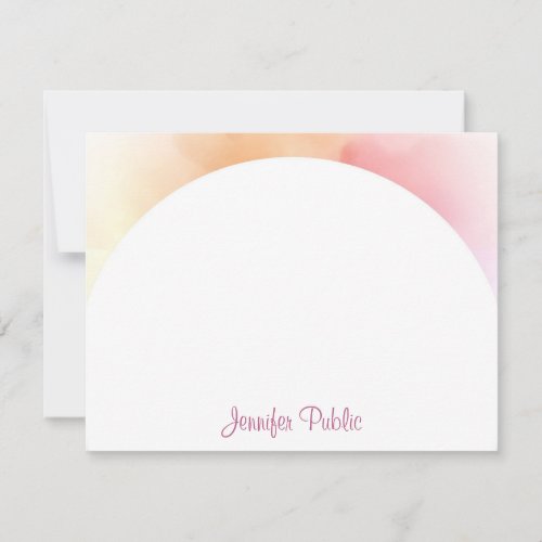 Modern Watercolor Template Calligraphy Script Chic