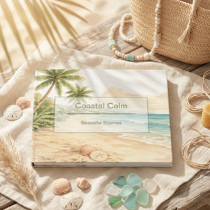 Modern Watercolor Vacation Rental Beach House Guest Book