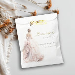 Modern Watercolor Wedding Gown Bridal Shower Favor Bag<br><div class="desc">If you need any further customization please feel free to message me on yellowfebstudio@gmail.com.</div>
