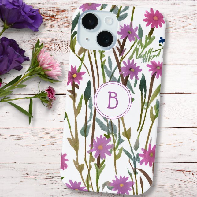 Modern Watercolor Wildflower  Case-Mate iPhone Case (Creator Uploaded)
