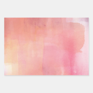 Modern Watercolor Wrapping Paper Sheets