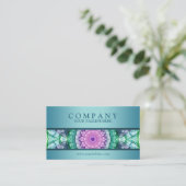 Modern WaterLily mandala - updated Business Card (Standing Front)