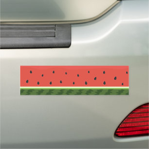 Modern Watermelon Bumper Car Magnet