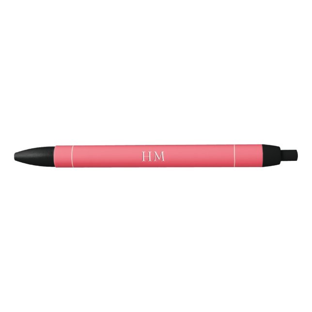 Modern Watermelon Pink Office School Teacher Mom Pen (Front)