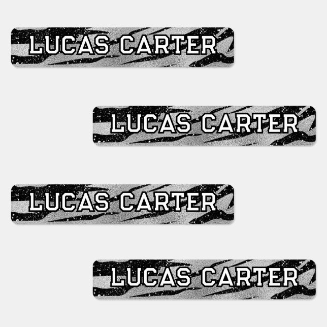 Modern Waterproof Name Stickers for Kids (Group)