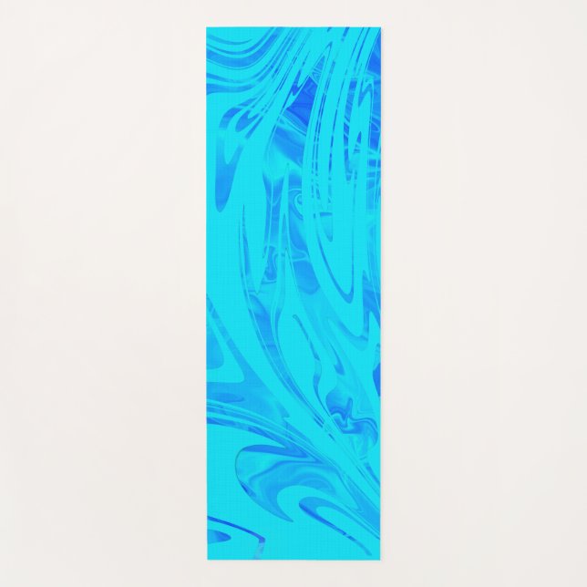 Modern Wave Aqua Yoga Mat (Front)