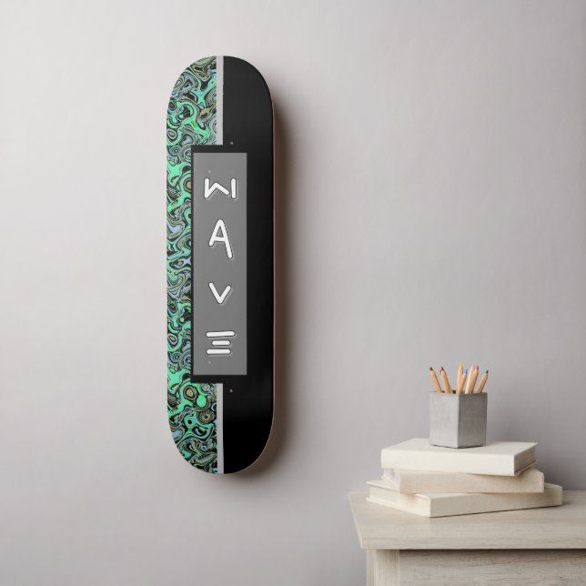 Modern Wave Custom Skateboard (Wall Art)