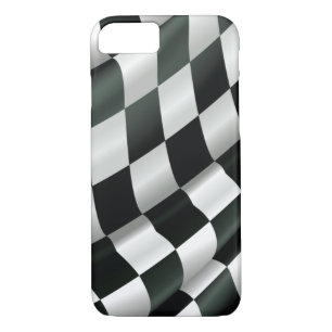 Modern Waving Checkered Flag iPhone 7 Case