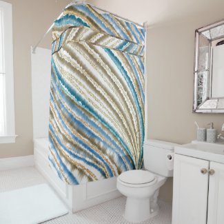 Modern Wavy Beach Stripes