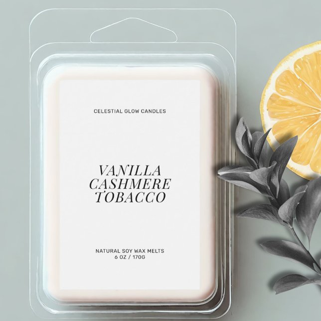 Modern wax melt minimal label (Creator Uploaded)