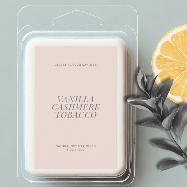 Modern wax melt minimal label (Creator Uploaded)