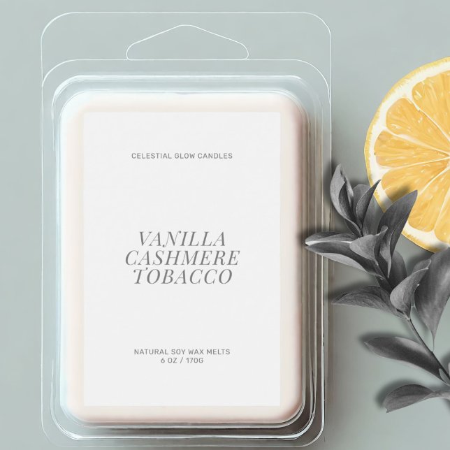 Modern wax melt minimal label (Creator Uploaded)