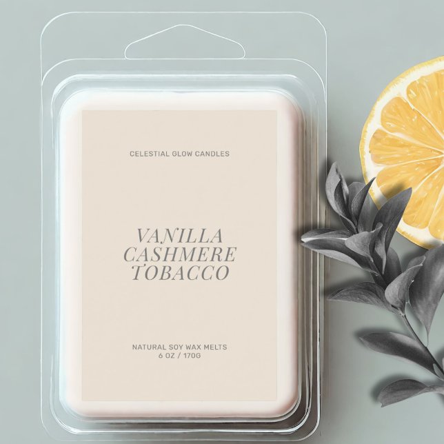 Modern wax melt minimal label (Creator Uploaded)