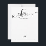 Modern We Do Script Wedding Advice Card<br><div class="desc">Personalize the custom text above. You can find additional coordinating items in our "Modern We Do Script" collection.</div>