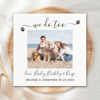 Modern We Do Too Custom Dog Photo Pet Wedding