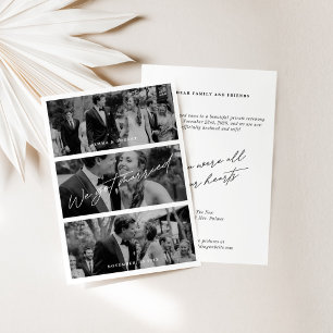 Modern We Got Married Wedding Announcements Card