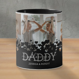 Modern We Love You Daddy Photo Mug