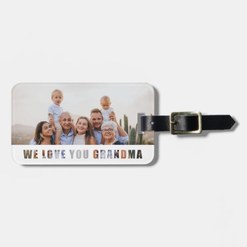 Personalized We Love You Grandma Luggage Tag - Mother's Day Gifts for Grandmas