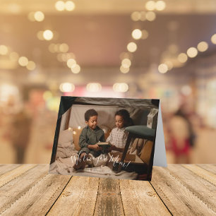 Modern We Love You Mom Photo Mother's Day Card