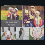 Modern We love you Mommy Photo Collage iPad Smart Cover<br><div class="desc">Protect your tablet case and choose your most beloved photos to cover this design for mom. Easily customize the images, and words. "We Love You Mommy" says so much already but change it up as you'd like. Mom will be excited to receive such a thoughtful gift. Give it to her...</div>