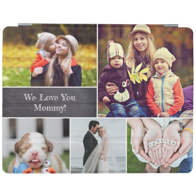 Modern We love you Mommy Photo Collage iPad Smart Cover (Horizontal)